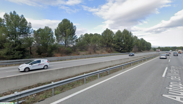 La AP-7 a su paso por Gélida, en dirección Martorell