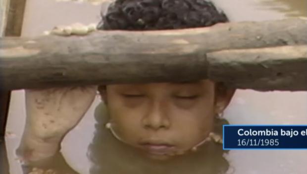 La niña colombiana que falleció después de la erupción volcánica