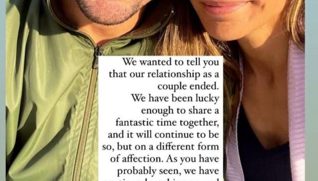 Han anunciado su ruptura a través de un mensaje colgado en un stories de Instagram