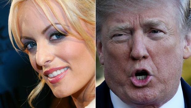 Trump The adult film actress has done battle with the former president for several years, alleging in 2018 that the two had a sexual relationship the long-ago summer of 2006. (Photos by Ethan Miller and Olivier Douliery / various sources / AFP)