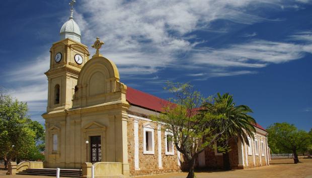 La iglesia abacial de Nueva Nursia, en Australia Occidental