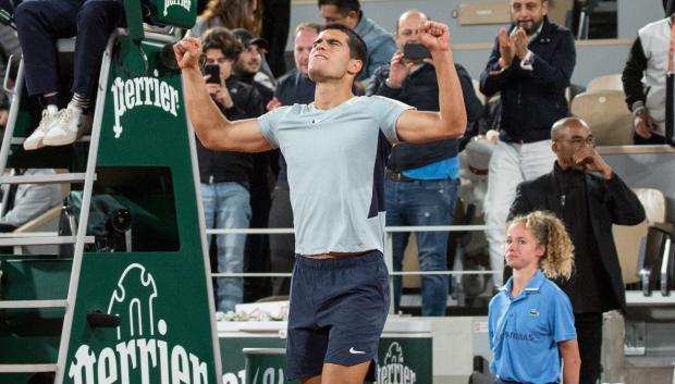 Carlos Alcaraz en el pasado Roland Garros