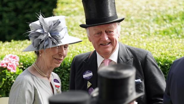 Princess Anne and Andrew Parker Bowles at at Royal Ascot 2022 in London