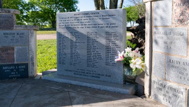 El Branch Davidians Memorial en Waco, Texas