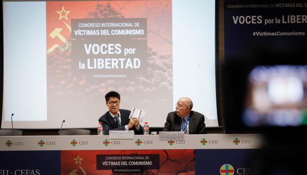 Yuan Lee, en el Congreso sobre Víctimas del Comunismo