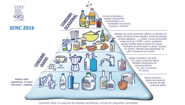 Piramide hidratación saludable