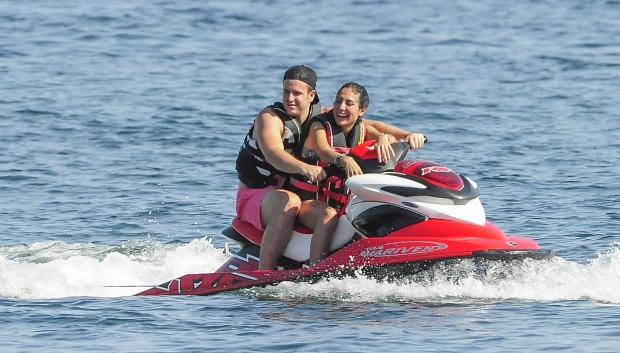 Alex Lequio Obregon and Francisca González on holidays in Mallorca on Friday 04, August 2017.