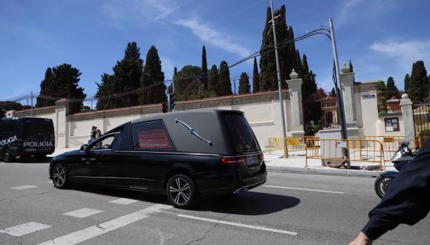 El coche fúnebre de José Antonio Primo de Rivera