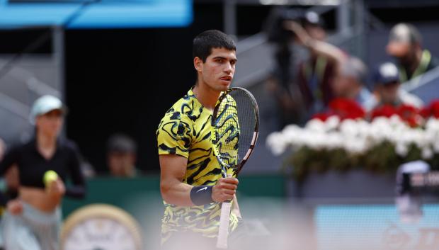 Carlos Alcaraz, en el Mutua Madrid Open