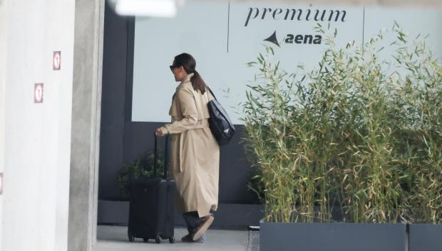 Tamara Falco at the Adolfo Suarez airport in Madrid on Sunday, 21 May 2023.