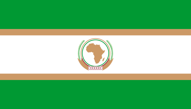 Bandera de la OUA utilizada entre 1970 y 2002