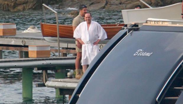 Silvio Berlusconi, de vacaciones en Cerdeña