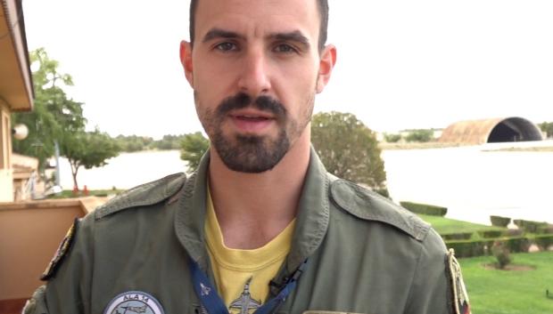 Teniente Herrero de la base área de Albacete del Ejército del Aire