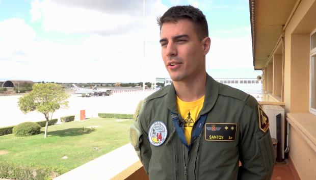 Teniente Santos de la base aérea de Albacete