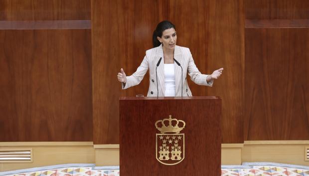 Imagen de la portavoz de Vox en la Asamblea de Madrid, Rocío Monasterio