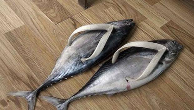 Sandalias de pescado