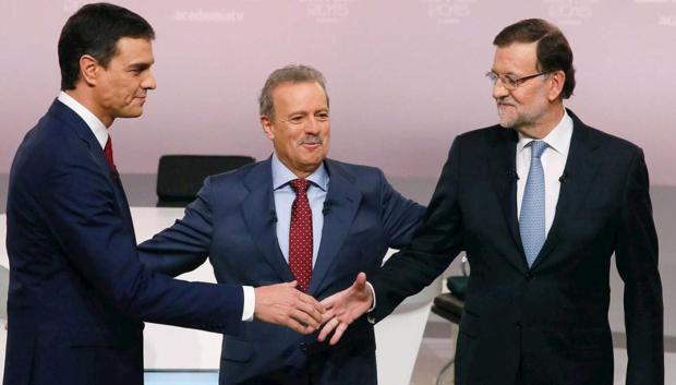 Mariano Rajoy y Pedro Sánchez, en el tenso cara a cara de 2015