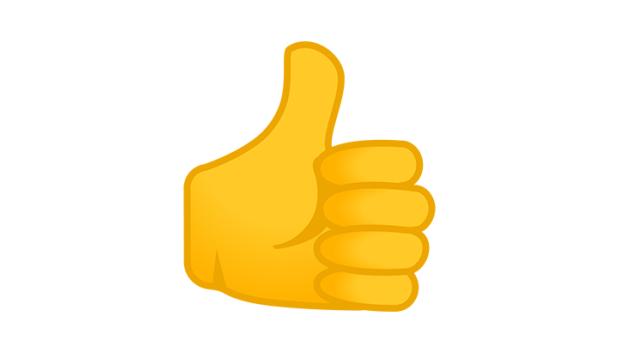 Emoji de un pulgar hacia arriba
