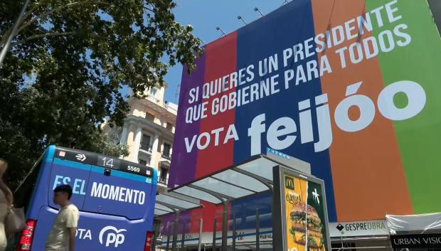 Nueva lona del PP en Madrid