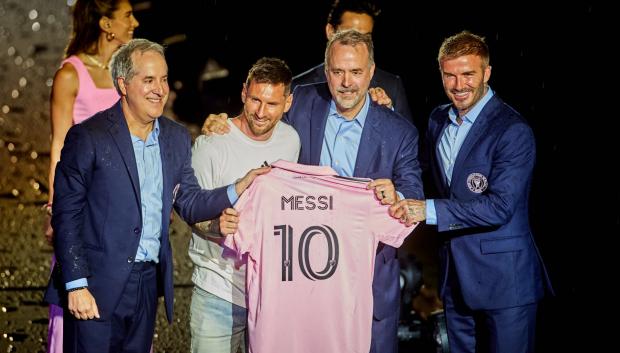 Lionel Messi, en su presentación con el Inter de Miami