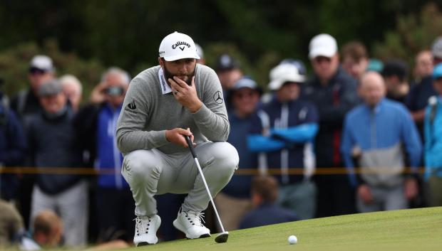 Jon Rahm, durante la primera jornada del British Open