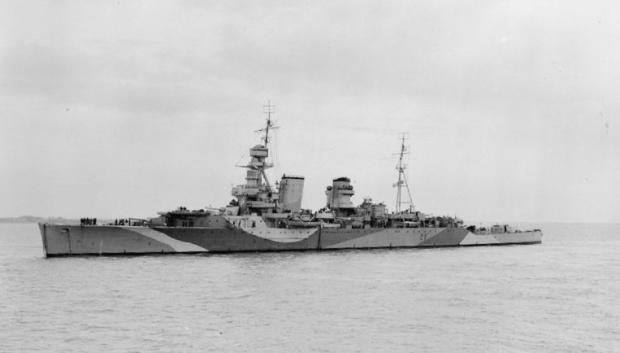 El HMS Hawkins, 23 Mayo 1942