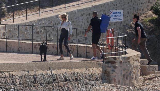 France s First Lady Brigitte Macron in Bormes les Mimosas, southern France, on July 30, 2023.