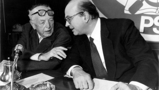 Craxi y Pietro Nenni en 1979