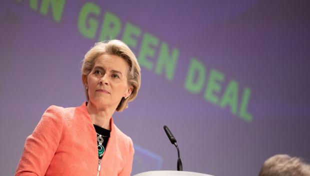 Von der Leyen, presidenta de la UE, durante la presentación del plan