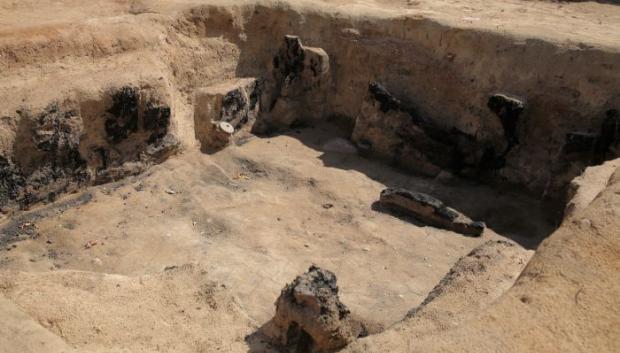 Excavaciones en el primer emplazamiento medieval de la actual Barczewo, en el pueblo de Barczewko