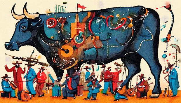 ilustración toros taurina