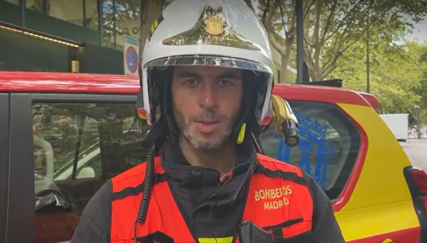 José María Nadal, jefe de guardia de bomberos de Madrid