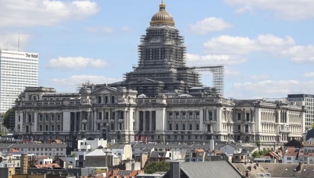 Vista general del Palacio de Justicia de Bruselas