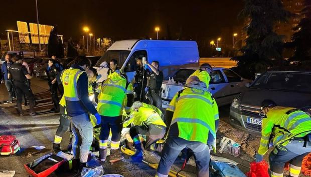 Emergencias Madrid acudieron al lugar de los hecho en Vallecas