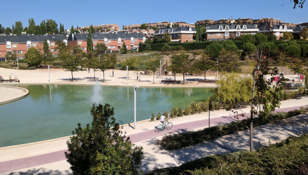 Vista de uno de los parque de Hortaleza