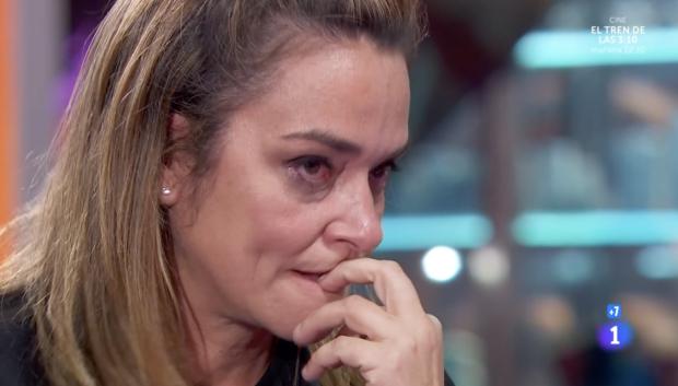Toñi Moreno llora en la prueba de eliminación