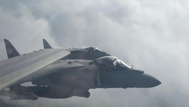 Un Harrier español ha participado en las maniobras de la OTAN Dynamic Guard de guerra electrónica