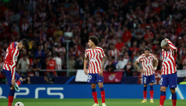 El Atlético de Madrid, en el partido de Champions donde cayó eliminado la temporada pasada