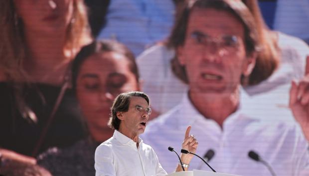José María Aznar, en un momento de su intervención