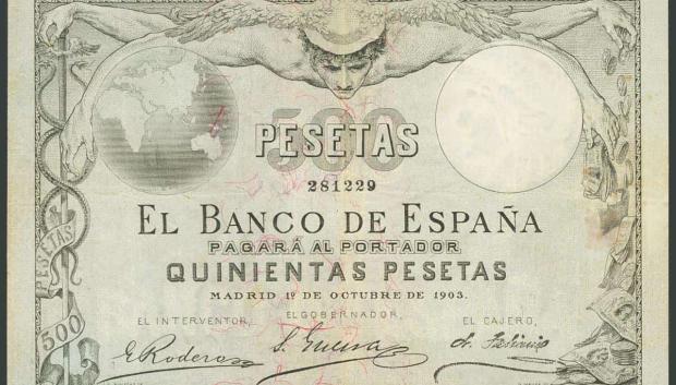 Billete de 500 pesetas de 1903