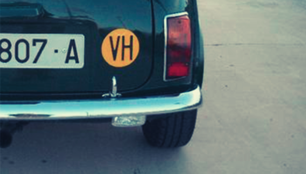 Este es el formato correcto que deben usar los coches históricos