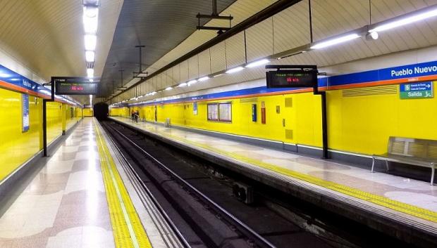 Andén de una estación de Metro