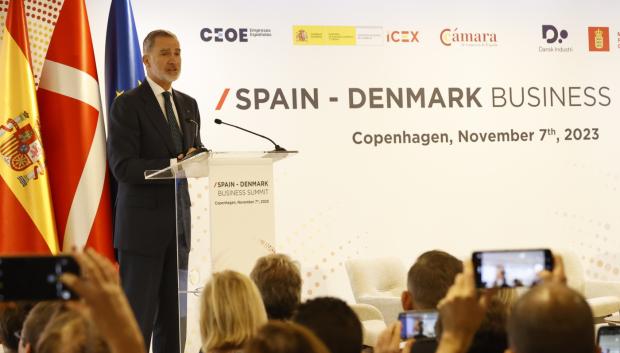 El Rey en el Foro Empresarial España-Dinamarca, en Copenhague