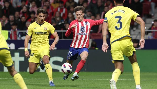 Rodrigo Riquelme en un momento del partido frente al Villarreal