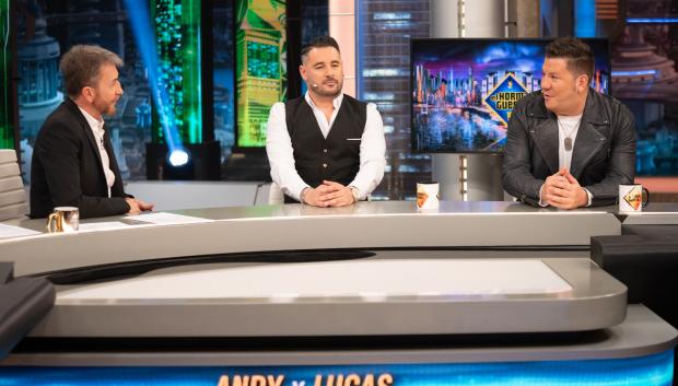 Andy y Lucas, anoche con Pablo Motos en 'El Hormiguero'
