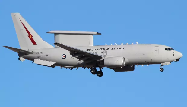 Avión de vigilancia E7-Wedgetail de las Fuerzas Aéreas de Australia