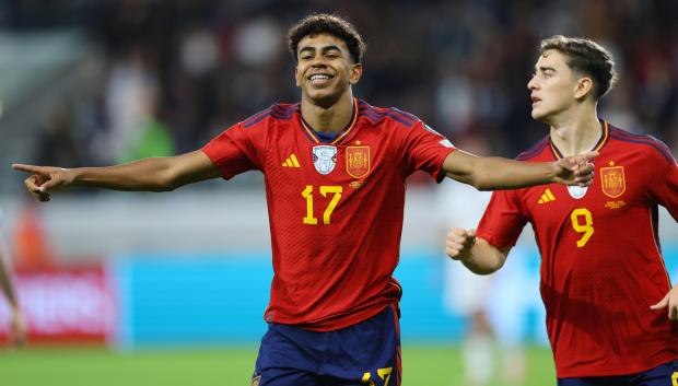 Lamine Yamal marcó el primer gol de la selección española en Chipre