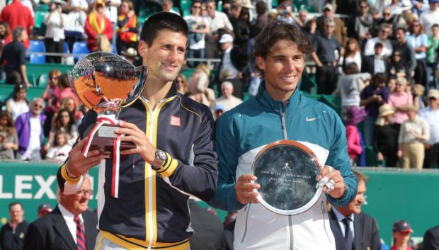 Novak Djokovic y Nadal en la final de Montecarlo 2013
