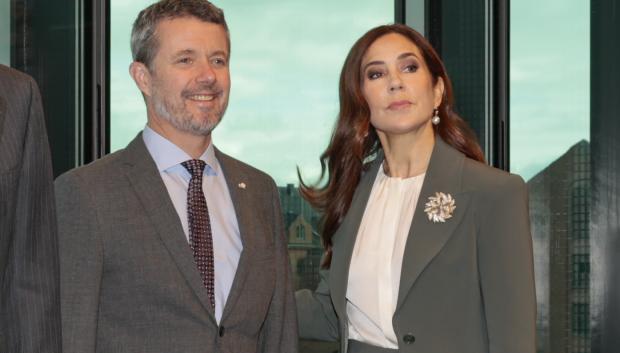 Crown Prince Frederik of Denmark and Crown Princess Mary of Denmark attending Centro de Arquitectura Danes (DAC) Forum on occasion of Spanish King's official visit to Denmark in Copenhague on Wednesday, 8 November 2023.