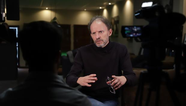 Ángel García durante la entrevista con El Debate